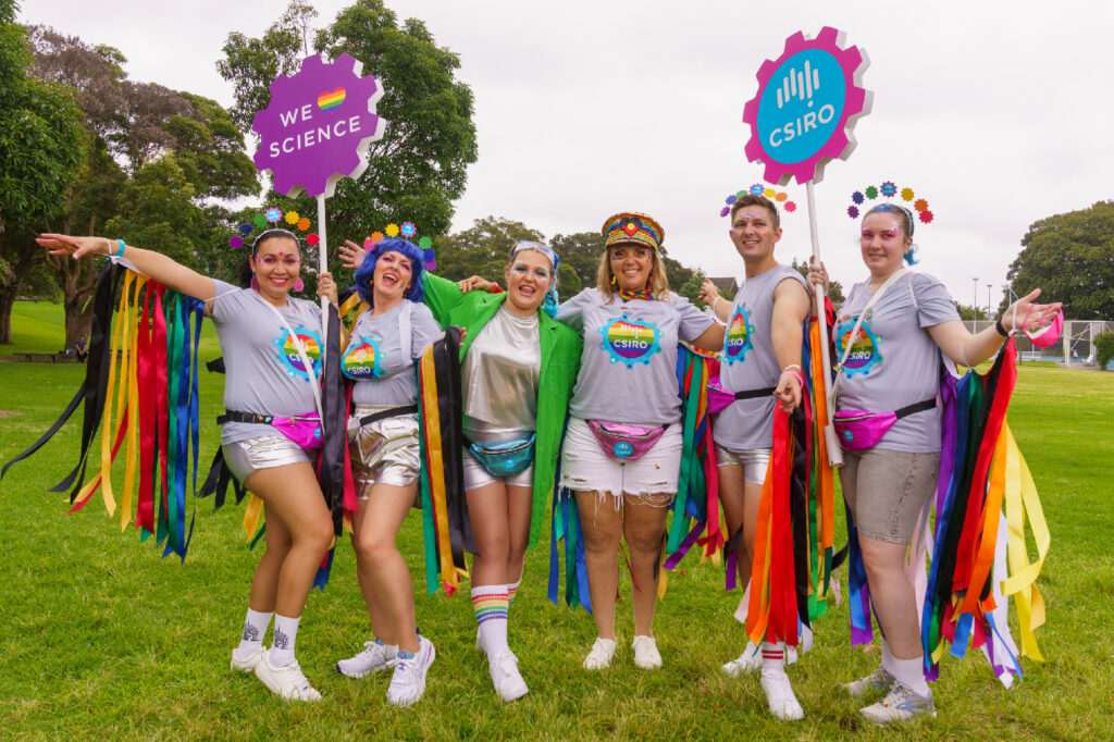 Indigenous CSIRO team - costumes designed by Popology